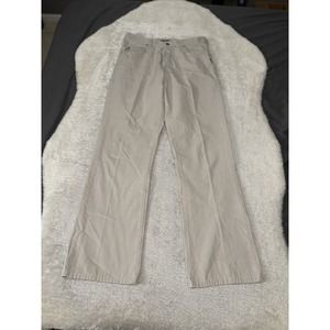 Silver Jeans Co Mens Light Gray‎ Button Fly Straight Pants Size 31x32